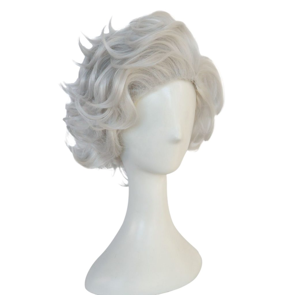 Gray Astarion Cosplay Wig - Baldur's Gate 3 (Silver Curly) (FEVERCOS)