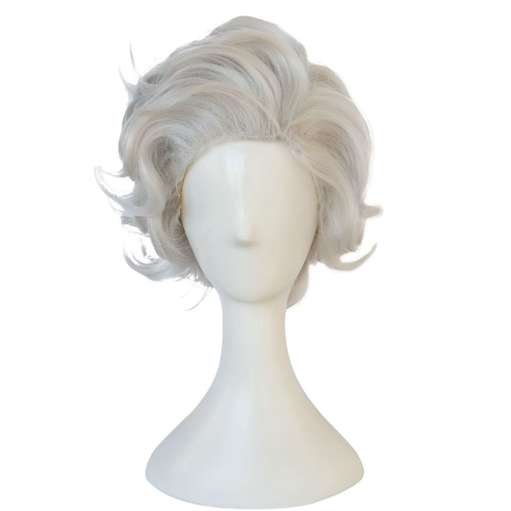 Light Gray Astarion Cosplay Wig - Baldur's Gate 3 (Silver Curly) (FEVERCOS)