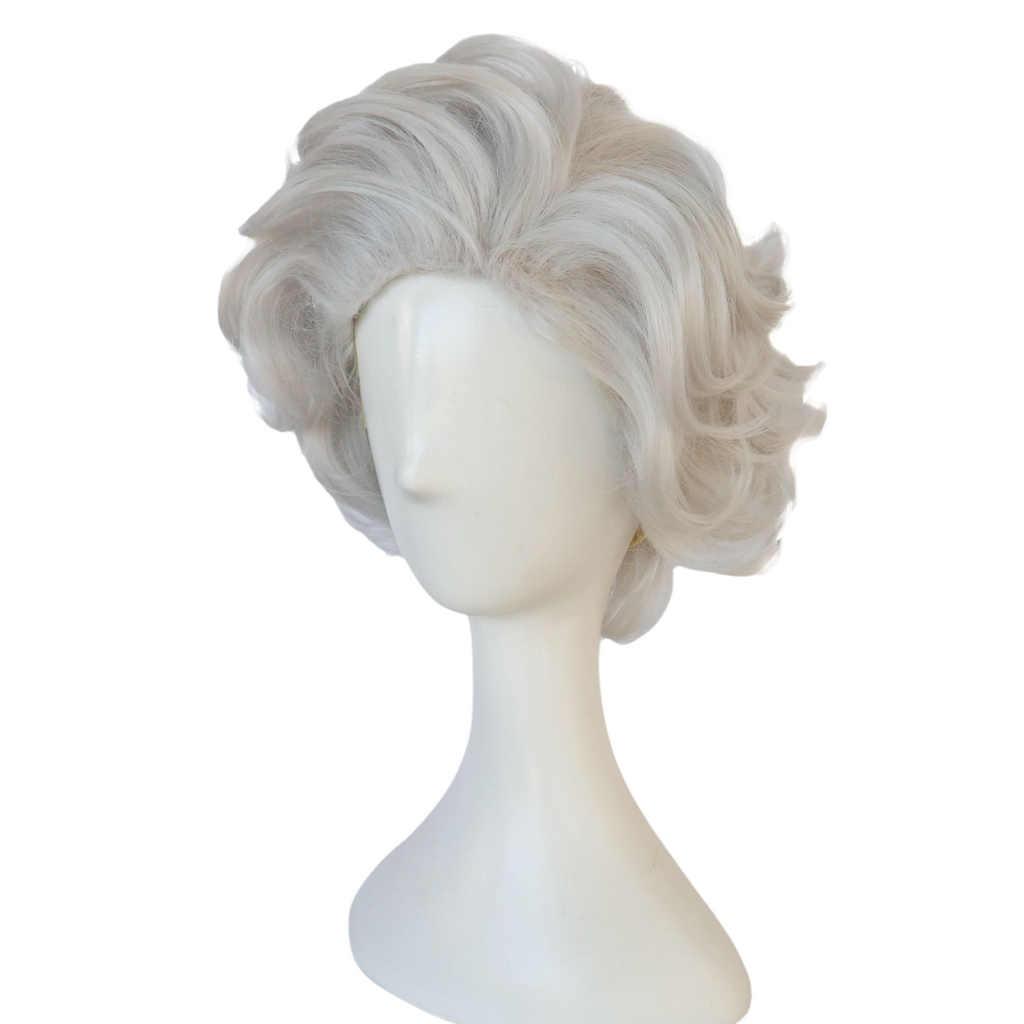 Gray Astarion Cosplay Wig - Baldur's Gate 3 (Silver Curly) (FEVERCOS)