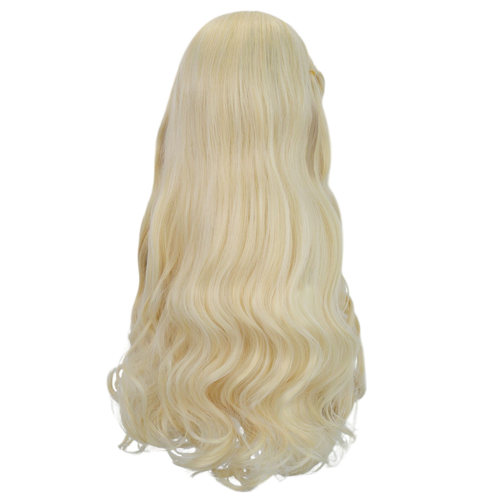Tan Glinda Cosplay Wig - Wicked Movie (Long Blonde Wavy) (FEVERCOS)