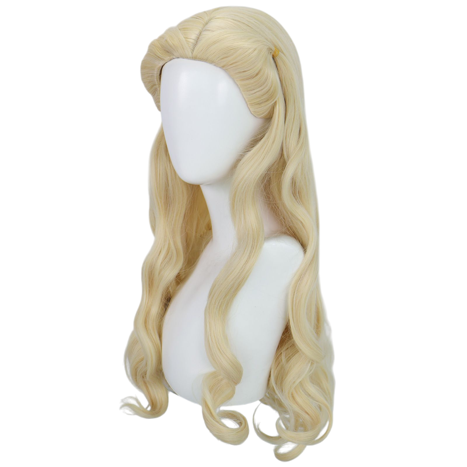 Tan Glinda Cosplay Wig - Wicked Movie (Long Blonde Wavy) (FEVERCOS)