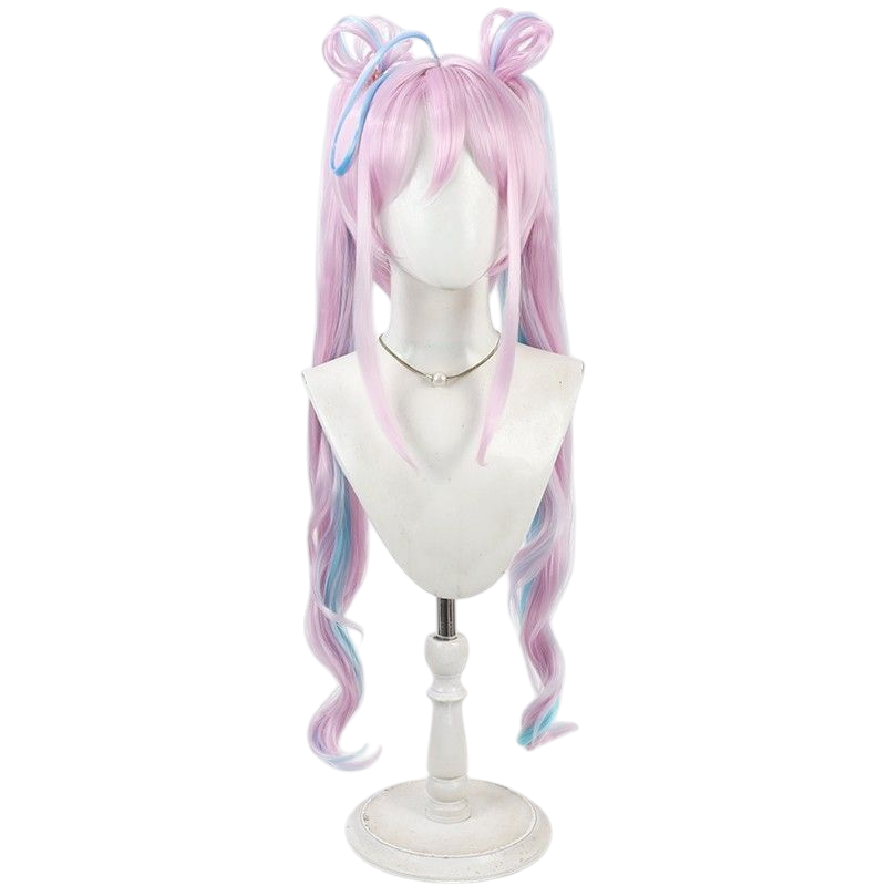 Light Gray Cure Spicy (Kokone Fuwa) Cosplay Wig - Delicious Party Pretty Cure (Blue Circle) (FEVERCOS)