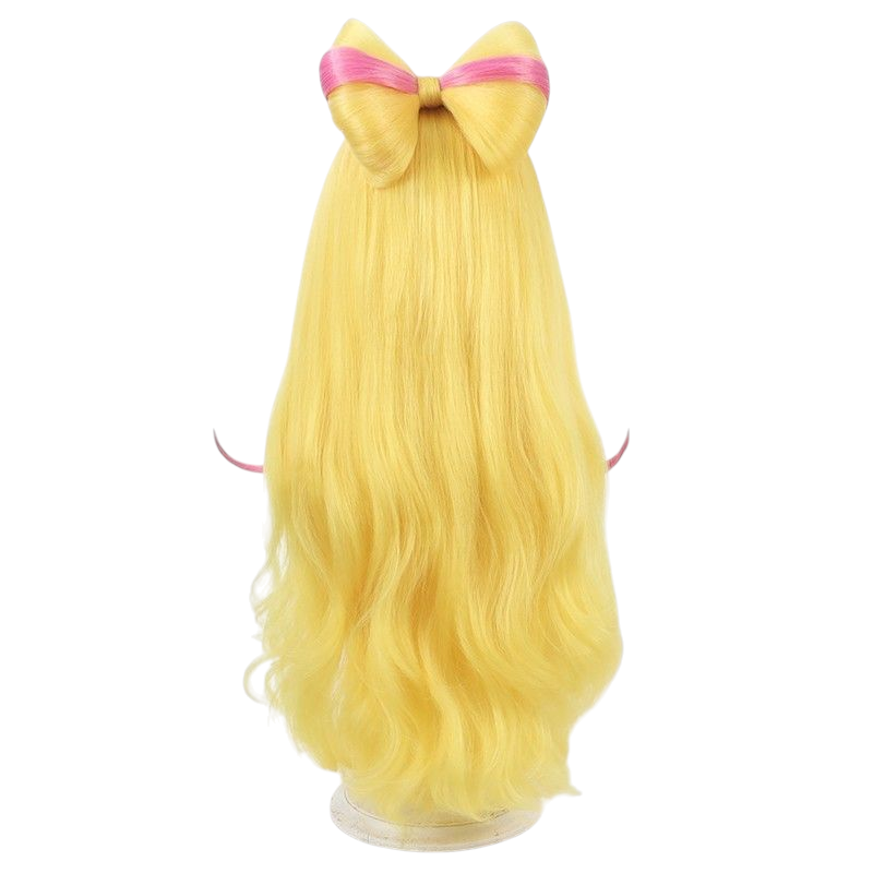 Light Goldenrod Cure Butterfly (Ageha Hijiri) Cosplay Wig - Hirogaru Sky! Delicious Party Pretty Cure (Pink/Purple Mix) (FEVERCOS)