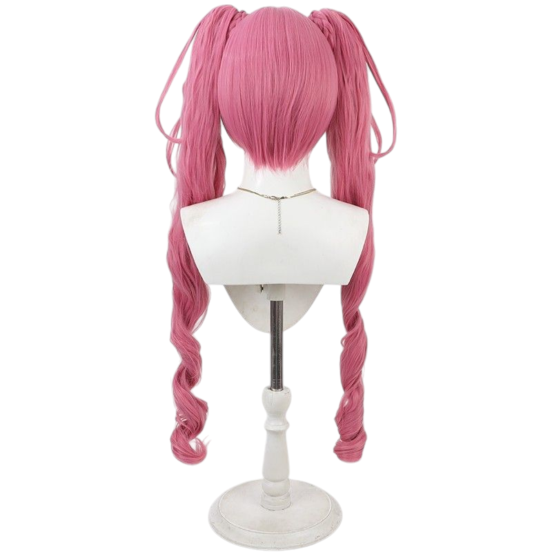 Pale Violet Red Cure Melody (Hibiki Hojo) Cosplay Wig - Suite Precure Delicious Party Pretty Cure (Pink Twin Tails) (FEVERCOS)