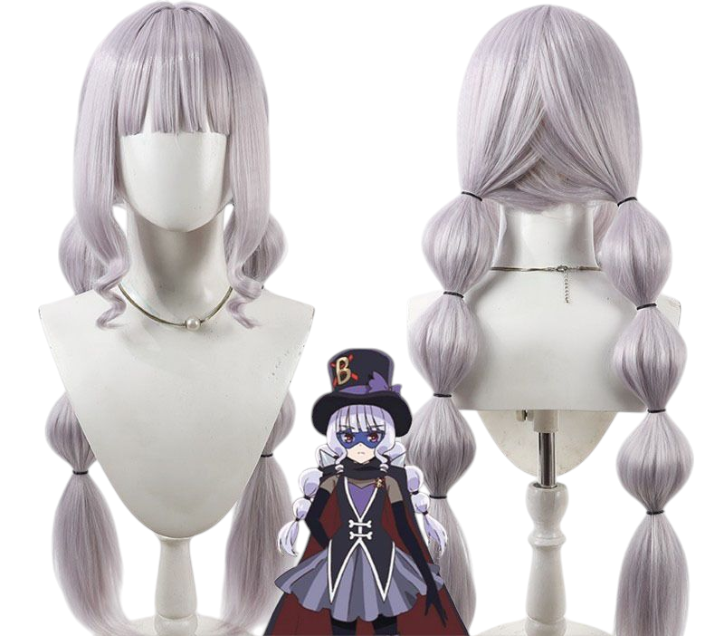 Gray Cure Finale (Amane Kasai) Cosplay Wig - Delicious Party Precure (Gold/Purple) (FEVERCOS)Pretty Cure