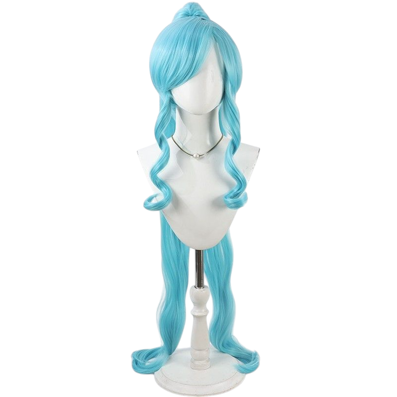 Light Gray Cure Fontaine (Chiyu Sawaizumi) Cosplay Wig - Healin' Good Precure (Blue) (FEVERCOS)Pretty Cure