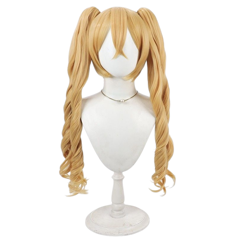 Light Gray Cure Peach (Love Momozono) Cosplay Wig - Fresh Precure! (Blonde Twin Tails) (FEVERCOS)Pretty Cure