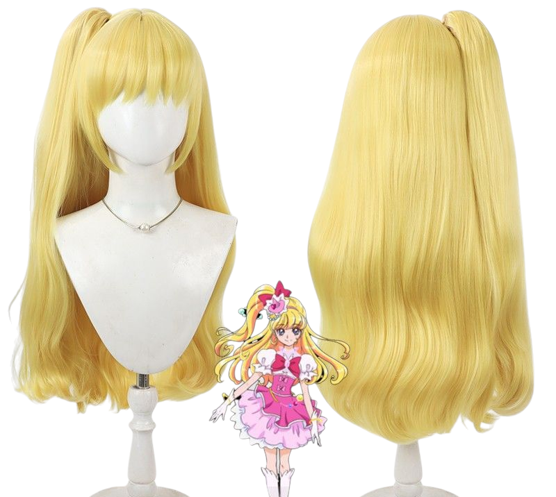 Tan Cure Miracle (Mirai Asahina) Cosplay Wig - Maho Girls Precure! (Blonde/Orange Twintails) (FEVERCOS)Pretty Cure