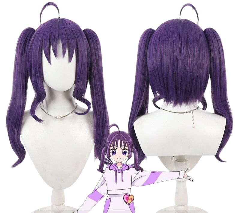 Dark Slate Blue Cure Sword (Makoto Kenzaki) Cosplay Wig - DokiDoki! Precure (Purple Ponytail) (FEVERCOS)Pretty Cure