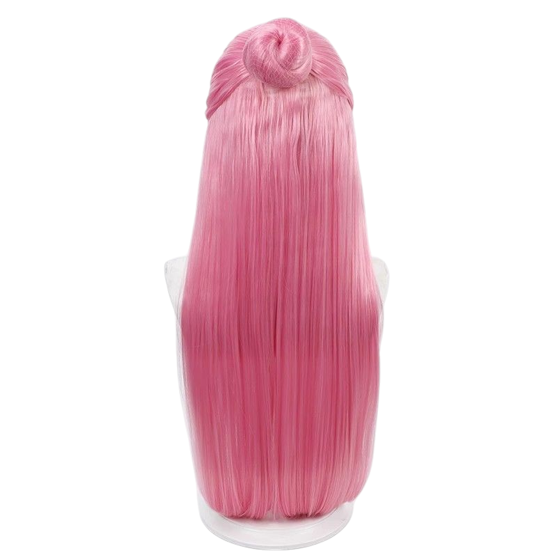 Pale Violet Red Mashiro Nijigaoka (Civilian) Cosplay Wig - Hirogaru Sky! Precure (Brown Bun) (FEVERCOS)Pretty Cure