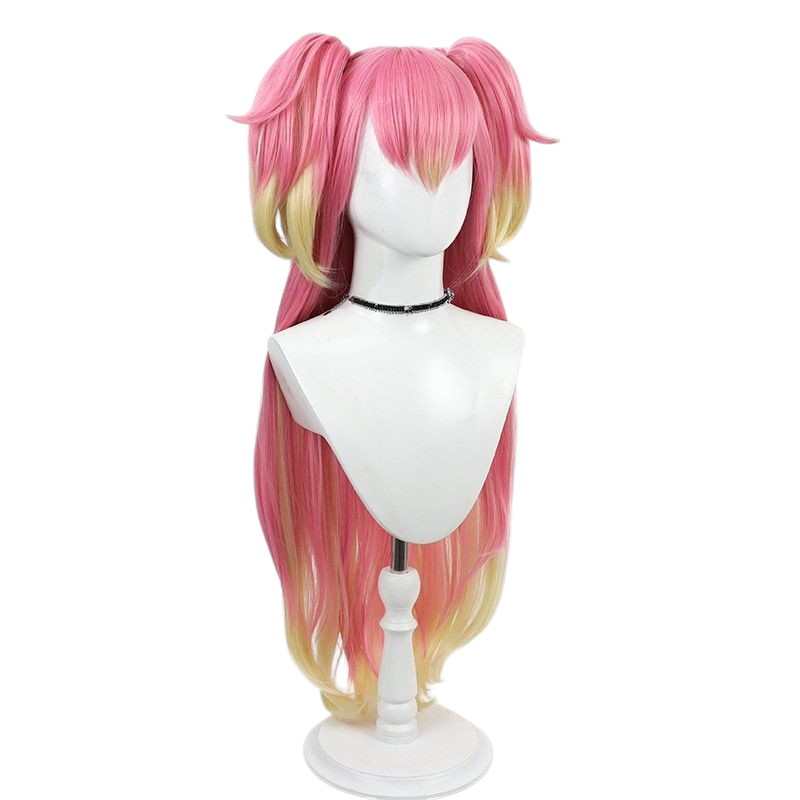Light Gray Komugi Inukai (Human Form) Cosplay Wig - Wonderful Precure! (Pink Gradient) (FEVERCOS)Pretty Cure
