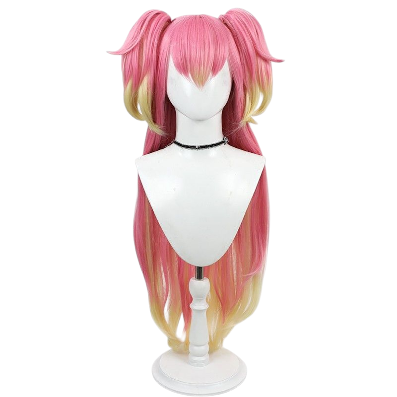 Light Gray Komugi Inukai (Human Form) Cosplay Wig - Wonderful Precure! (Pink Gradient) (FEVERCOS)Pretty Cure