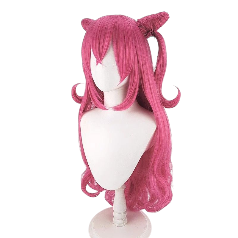 Pale Violet Red Cure Precious (Yui Nagomi) Cosplay Wig - Delicious Party Precure (Pink Buns) (FEVERCOS)Pretty Cure