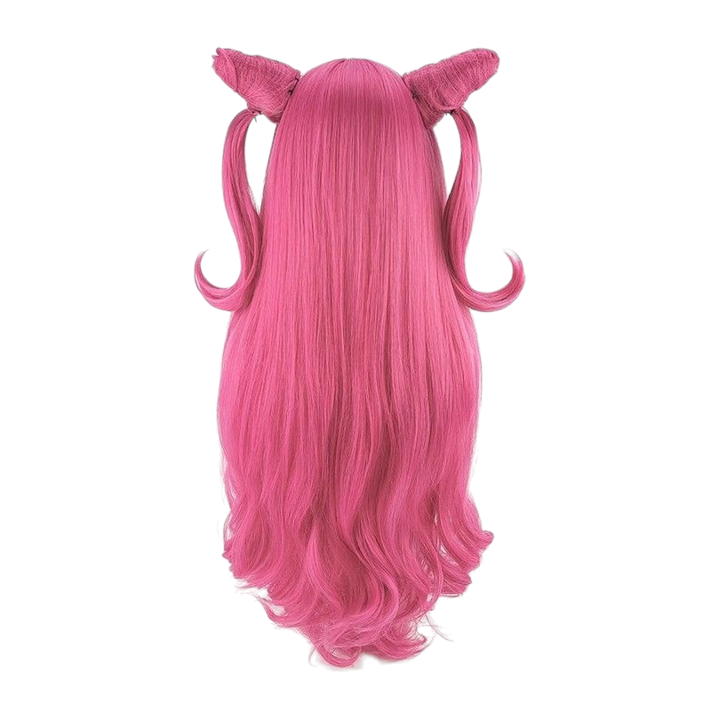 Pale Violet Red Cure Precious (Yui Nagomi) Cosplay Wig - Delicious Party Precure (Pink Buns) (FEVERCOS)Pretty Cure