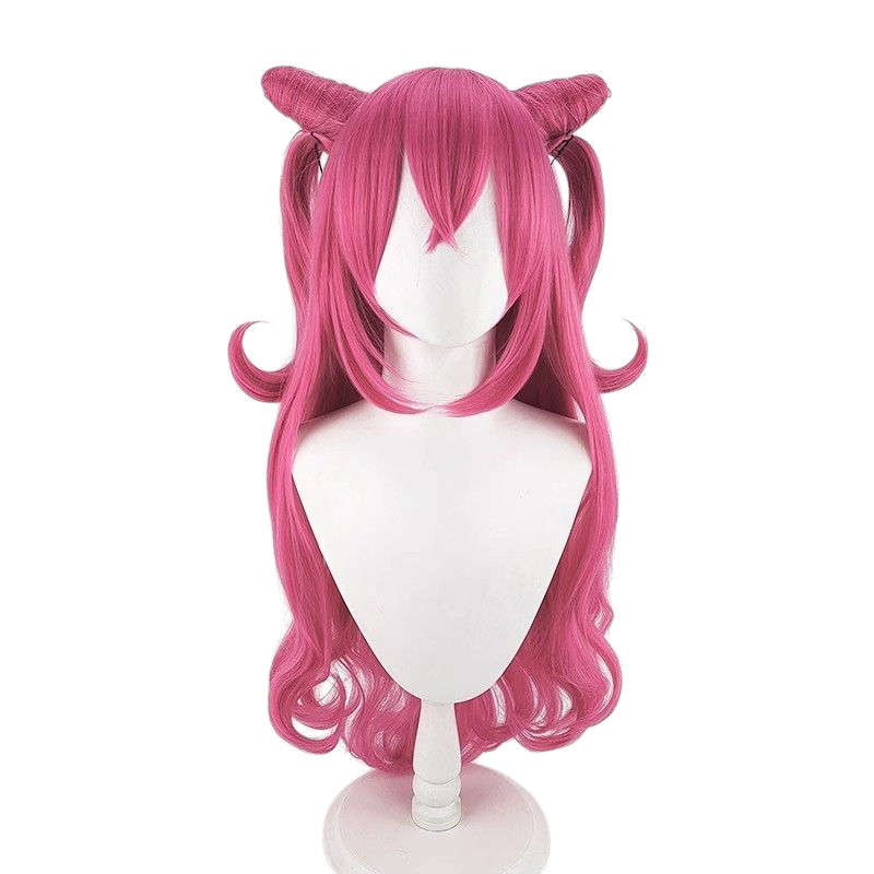 Light Gray Cure Precious (Yui Nagomi) Cosplay Wig - Delicious Party Precure (Pink Buns) (FEVERCOS)Pretty Cure