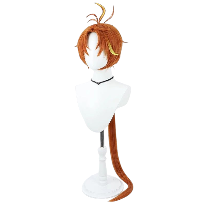 White Smoke Cure Wing (Tsubasa Yuunagi) Cosplay Wig - Hirogaru Sky! Precure (Orange Spiky) (FEVERCOS)Pretty Cure