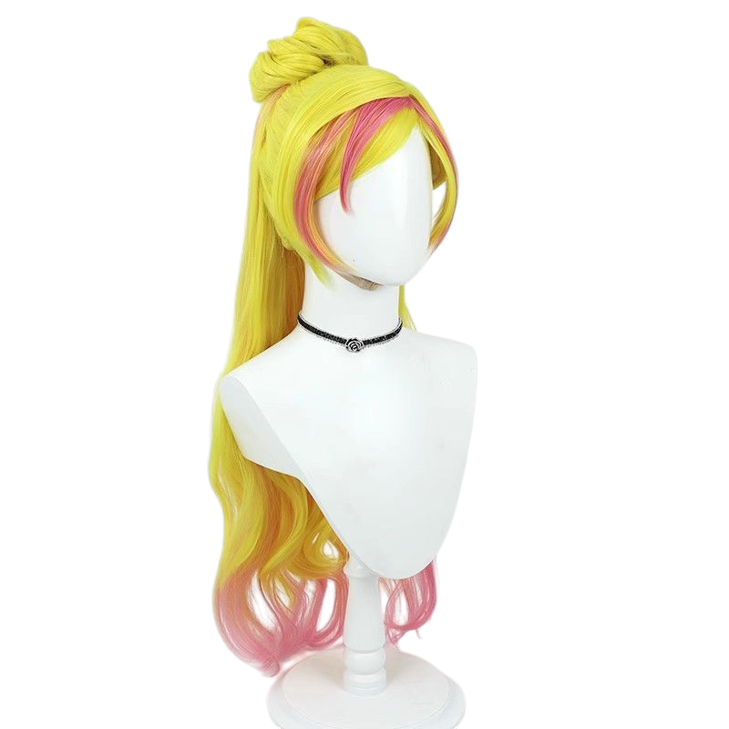 Lavender Cure Flora (Haruka Haruno) Cosplay Wig - Go! Princess Precure (Blonde/Pink Gradient) (FEVERCOS)Pretty Cure