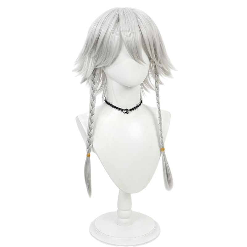 Light Gray Sakuya Izayoi Cosplay Wig - Touhou Project (Silver Braids) (FEVERCOS)