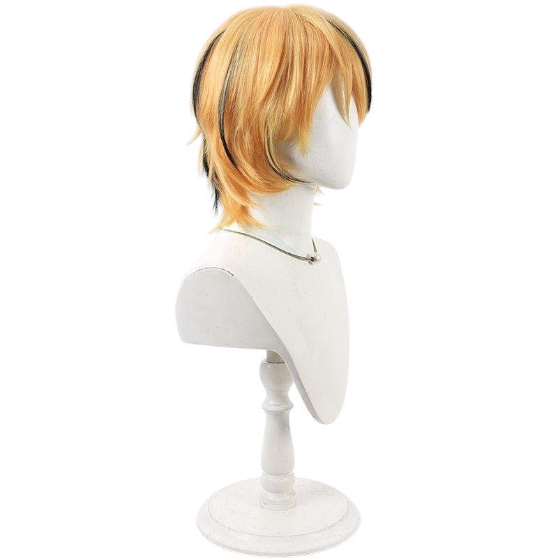 Light Gray Toramaru Shou Cosplay Wig - Touhou Project (Blonde/Tiger Highlights) (FEVERCOS)