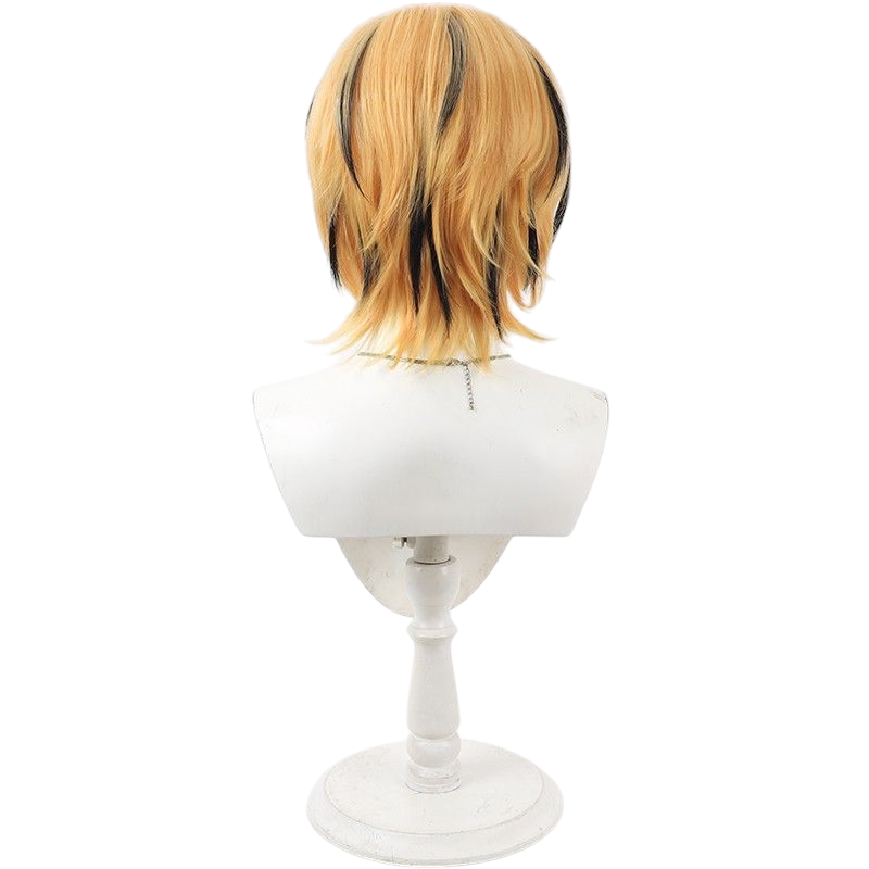 Light Gray Toramaru Shou Cosplay Wig - Touhou Project (Blonde/Tiger Highlights) (FEVERCOS)