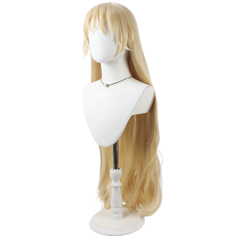 Light Gray Okina Matara Cosplay Wig - Touhou Project (Cream Blonde Wavy) (FEVERCOS)