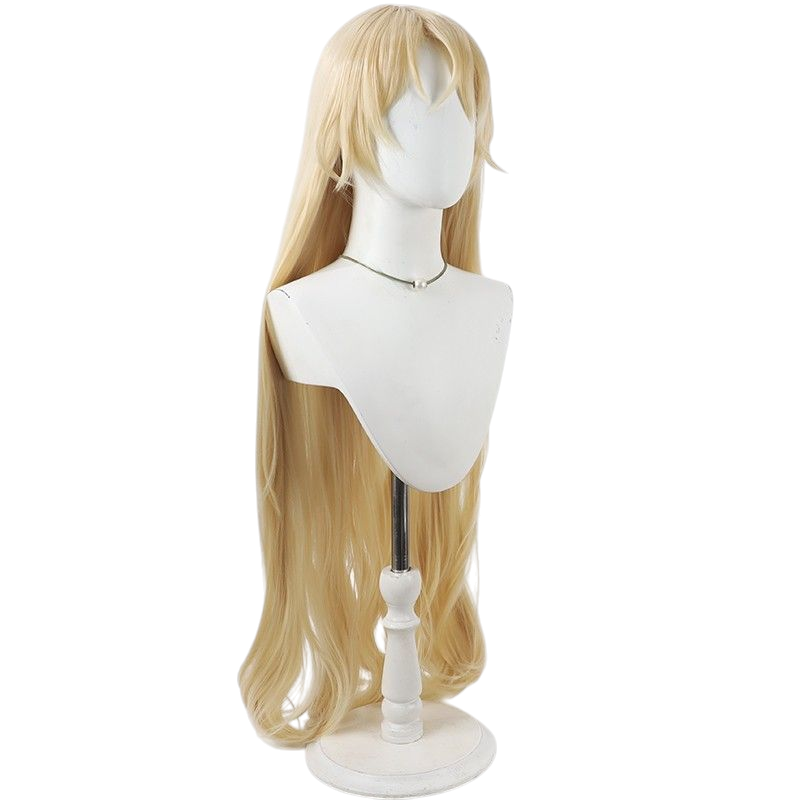 Light Gray Okina Matara Cosplay Wig - Touhou Project (Cream Blonde Wavy) (FEVERCOS)