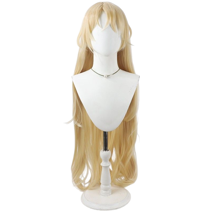 Light Gray Okina Matara Cosplay Wig - Touhou Project (Cream Blonde Wavy) (FEVERCOS)