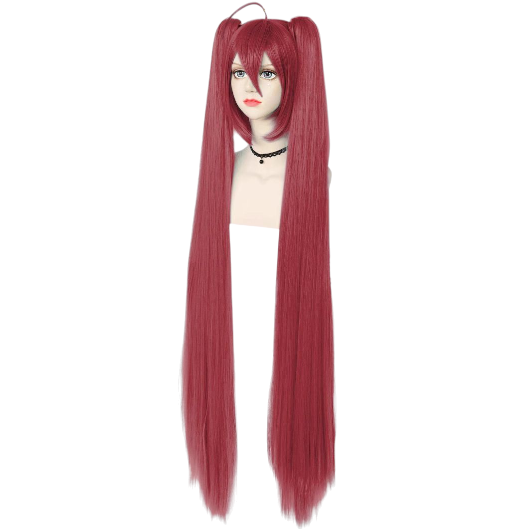 Maroon Kotori Itsuka Cosplay Wig - Date A Live (Red Twin Tails) (FEVERCOS)