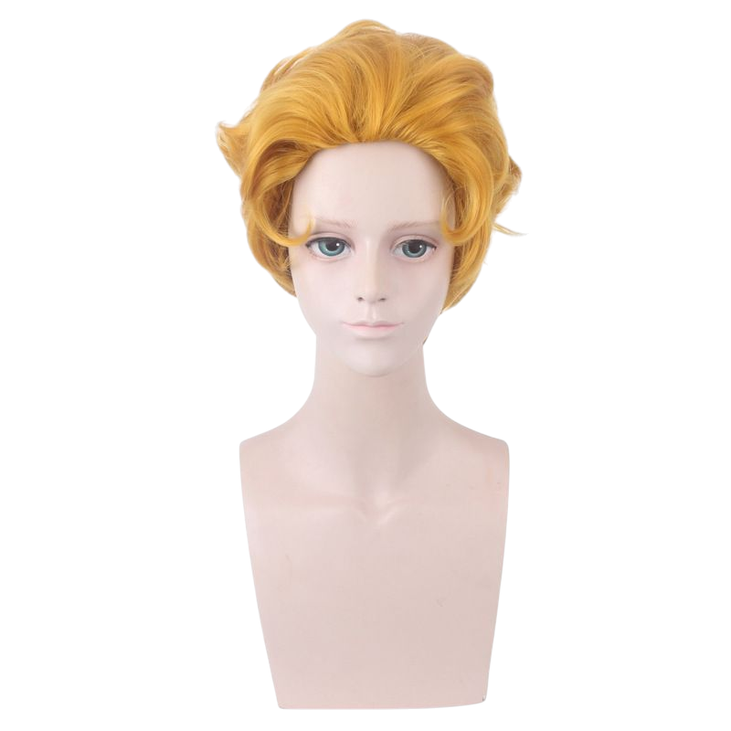 Light Gray Yoshikage Kira (Kosaku Kawajiri) Cosplay Wig - JoJo Part 4 (Blonde Slicked) (FEVERCOS)