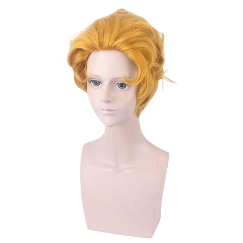 Light Gray Yoshikage Kira (Kosaku Kawajiri) Cosplay Wig - JoJo Part 4 (Blonde Slicked) (FEVERCOS)