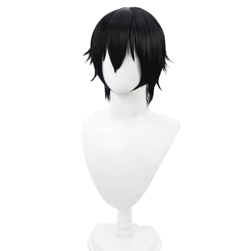 Black Lelouch Lamperouge (Zero) Cosplay Wig - Code Geass (Black/Brown Short) (FEVERCOS)