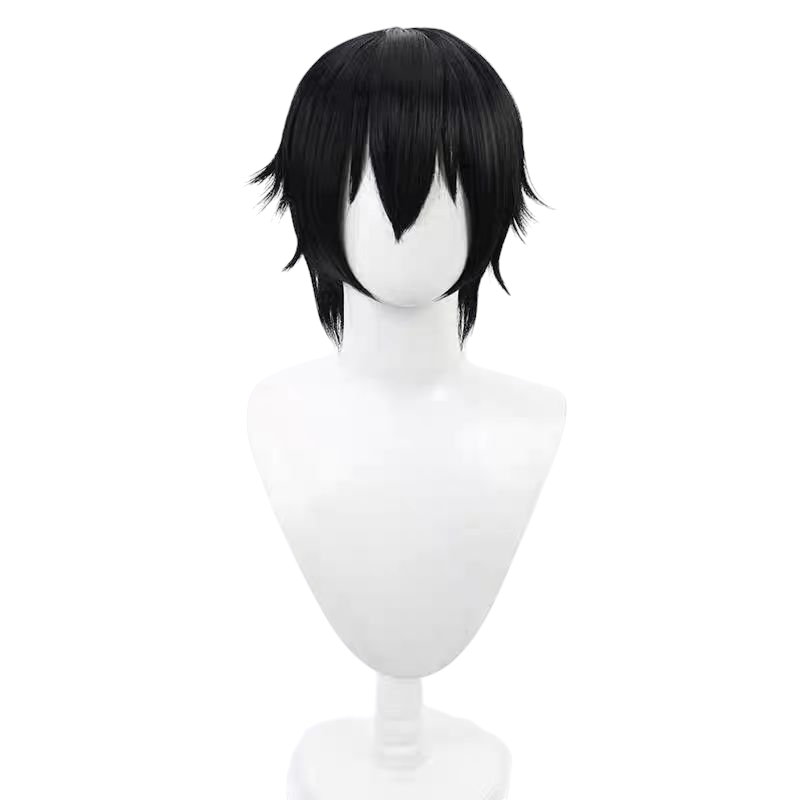 Lavender Lelouch Lamperouge (Zero) Cosplay Wig - Code Geass (Black/Brown Short) (FEVERCOS)