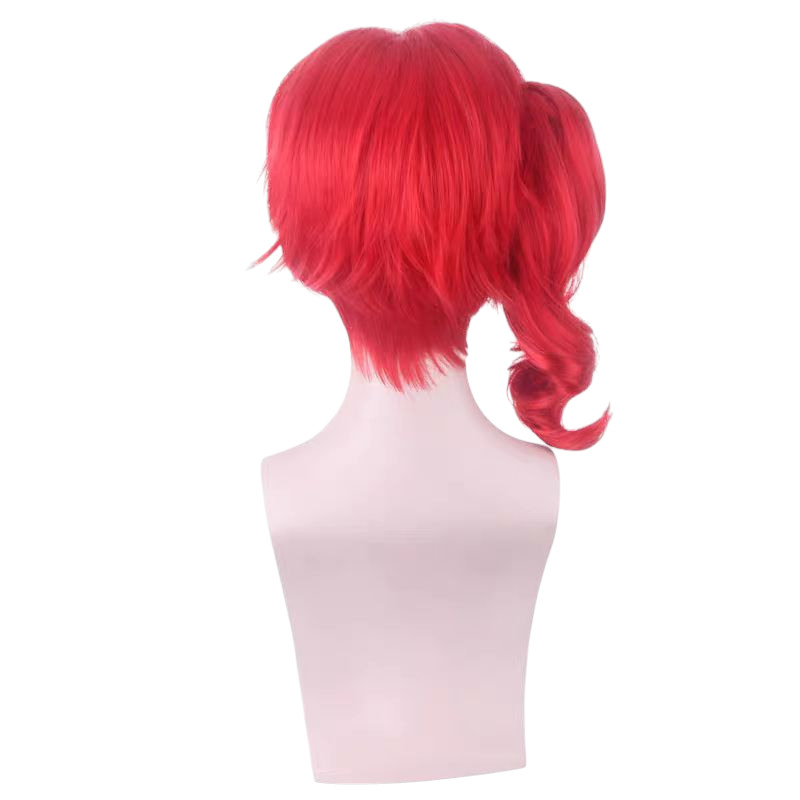 Light Gray Noriaki Kakyoin Cosplay Wig - JoJo Part 3 (Red Cherry) (FEVERCOS)