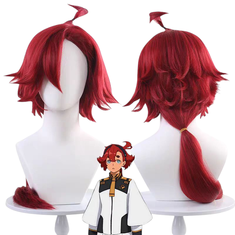 Brown Suletta Mercury Wig | The Witch from Mercury Cosplay | Heat Resistant - Gundam: Witch from Mercury (Messy) (FEVERCOS)