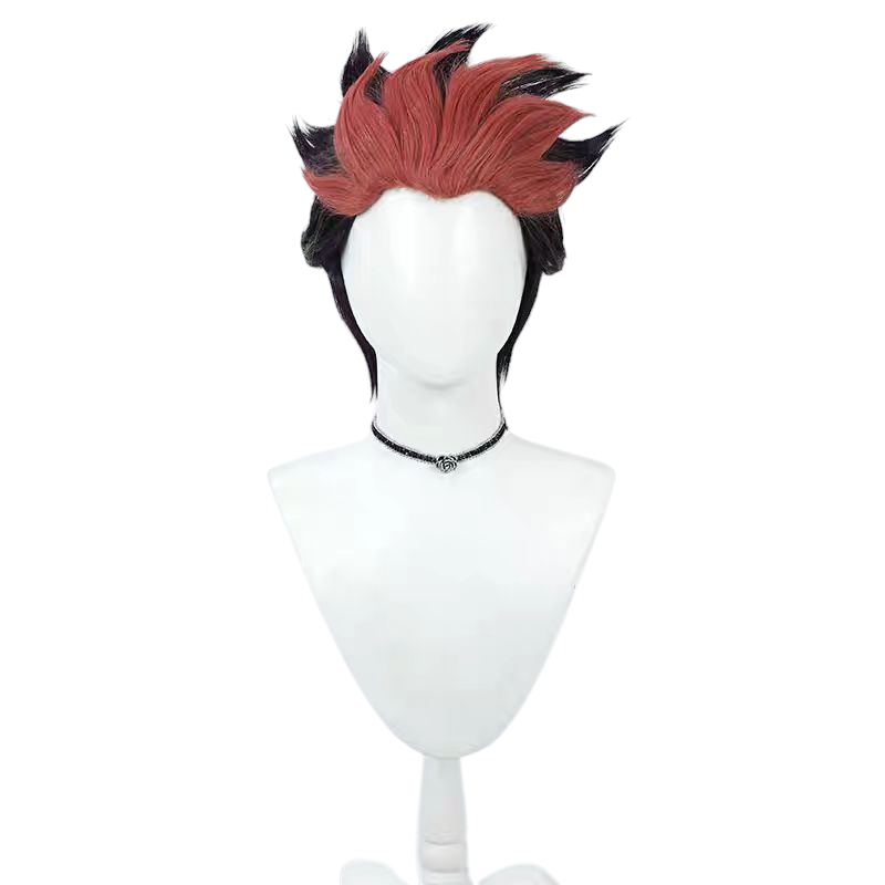 White Smoke Guel Jeturk Cosplay Wig - Gundam: Witch from Mercury (Purple/Pink Short) (FEVERCOS)