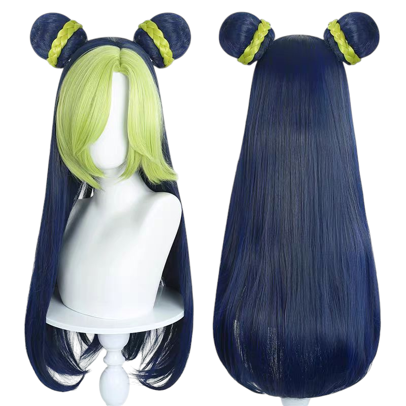 Dark Slate Gray Jolyne Cujoh (Manga Ver.) Cosplay Wig - JoJo Stone Ocean (Blue/Grey) (FEVERCOS)