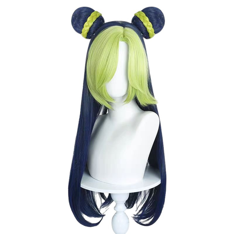Dark Slate Gray Jolyne Cujoh (Manga Ver.) Cosplay Wig - JoJo Stone Ocean (Blue/Grey) (FEVERCOS)