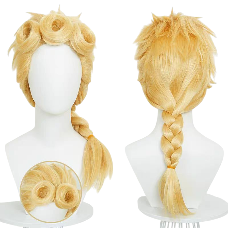 Antique White Giorno Giovanna Cosplay Wig - JoJo Golden Wind (Golden Donuts) (FEVERCOS)