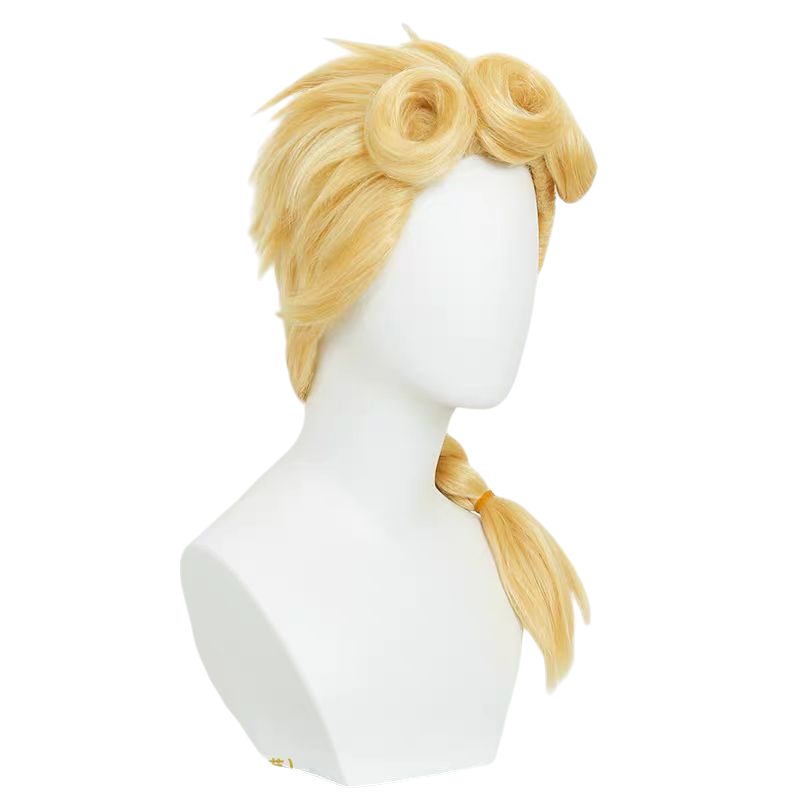 Beige Giorno Giovanna Cosplay Wig - JoJo Golden Wind (Golden Donuts) (FEVERCOS)