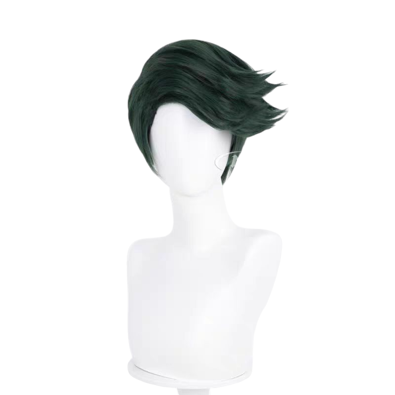 White Smoke Rohan Kishibe Cosplay Wig - JoJo Part 4 (Green Undercut) (FEVERCOS)