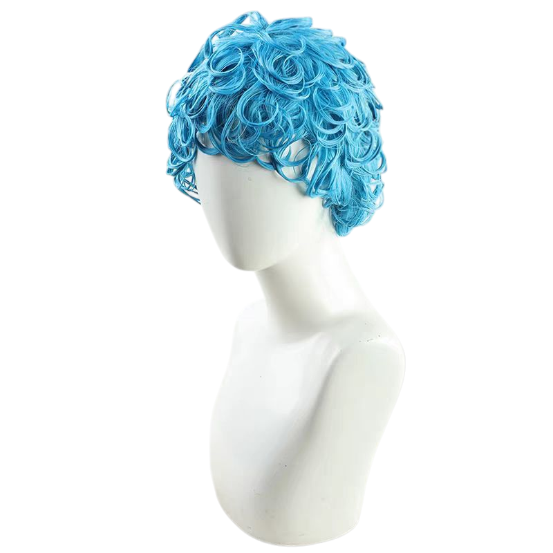 Light Gray Ghiaccio Cosplay Wig - JoJo Golden Wind (Blue Spirals) (FEVERCOS)