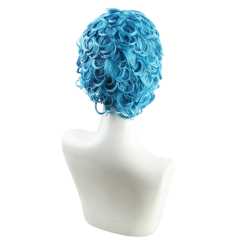 Steel Blue Ghiaccio Cosplay Wig - JoJo Golden Wind (Blue Spirals) (FEVERCOS)