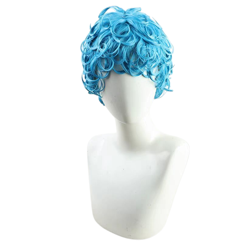 Light Gray Ghiaccio Cosplay Wig - JoJo Golden Wind (Blue Spirals) (FEVERCOS)