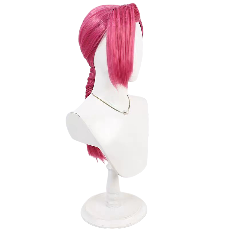 Maroon Vinegar Doppio Cosplay Wig - JoJo Golden Wind (Pink Braid) (FEVERCOS)