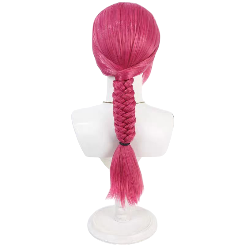 Maroon Vinegar Doppio Cosplay Wig - JoJo Golden Wind (Pink Braid) (FEVERCOS)