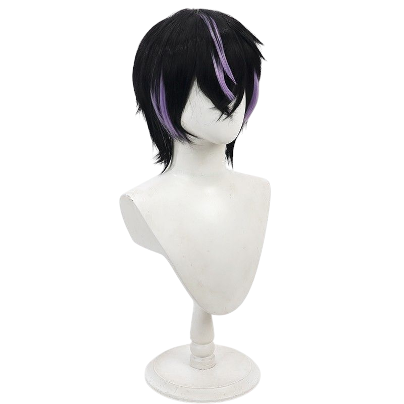 Black Kinugawa Kiraku Cosplay Wig - 18TRIP (Multi-Color Highlights) (FEVERCOS)