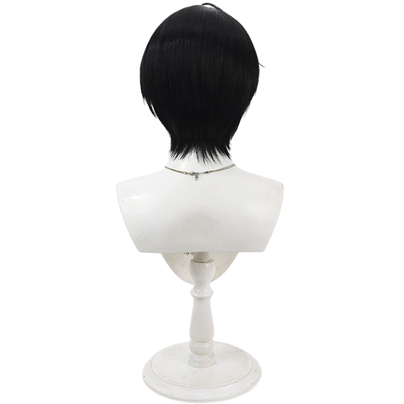 Light Gray Hamasaki Kaede Cosplay Wig - 18TRIP (Black Center Part) (FEVERCOS)