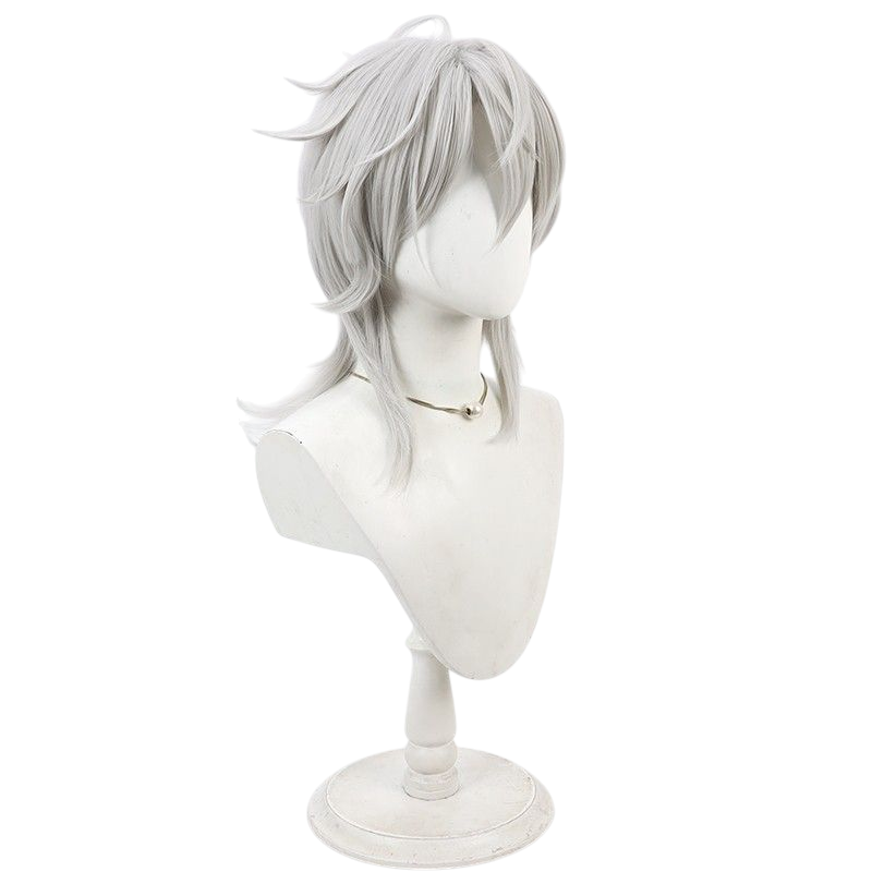 Light Gray Doumeki Kuguri Cosplay Wig - 18TRIP (Green/Black Mullet) (FEVERCOS)