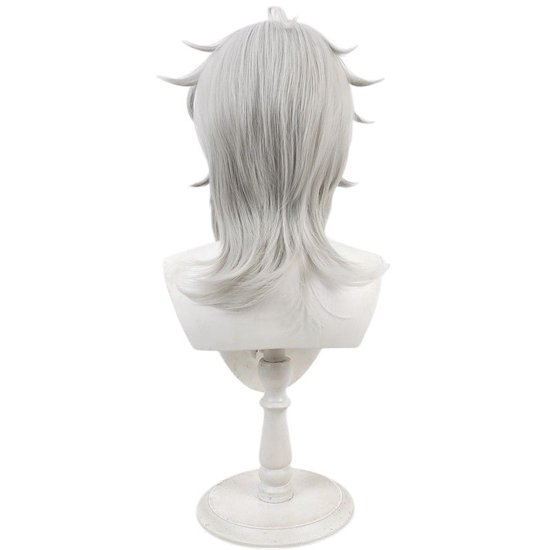 Light Gray Doumeki Kuguri Cosplay Wig - 18TRIP (Green/Black Mullet) (FEVERCOS)