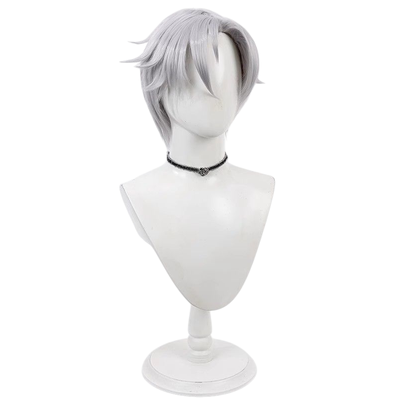Light Gray Kamina Yukikaze Cosplay Wig - 18TRIP (Grey-Blue Side Part) (FEVERCOS)